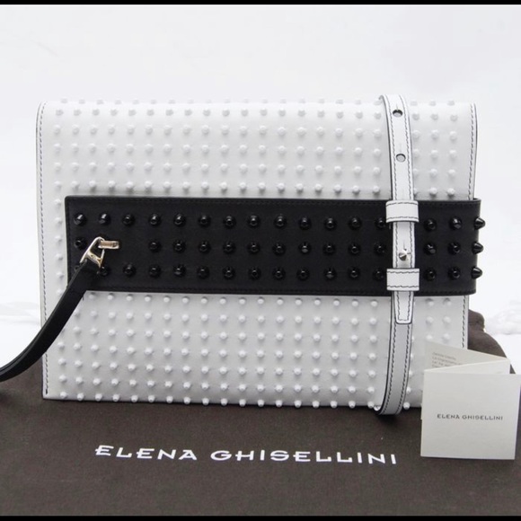 ELENA GHISELLINI Leather Crossbody Bag NWT - Picture 6 of 10